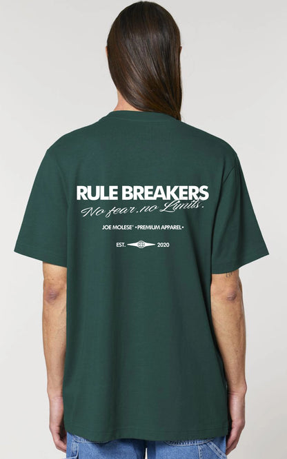 Hochwertiges Bio-Baumwoll-Gewebe des Rule Breakers Motivation T-Shirts