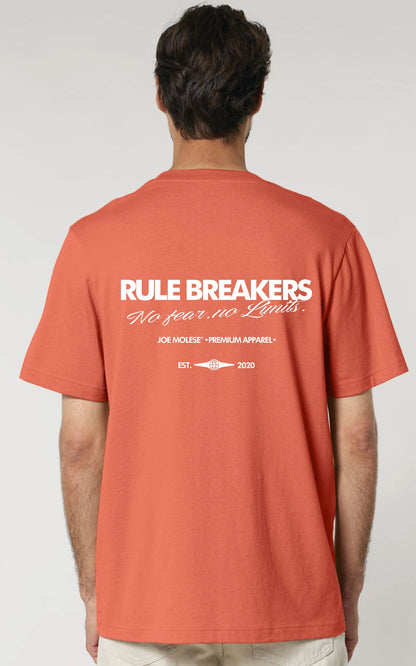 Hochwertiges Bio-Baumwoll-T-Shirt des Rule Breakers Motivation T-Shirts