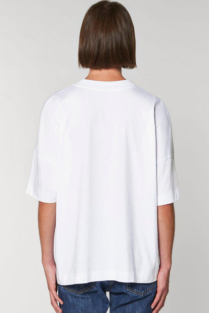 Herren Heavy Oversized Logo Tee Off-White